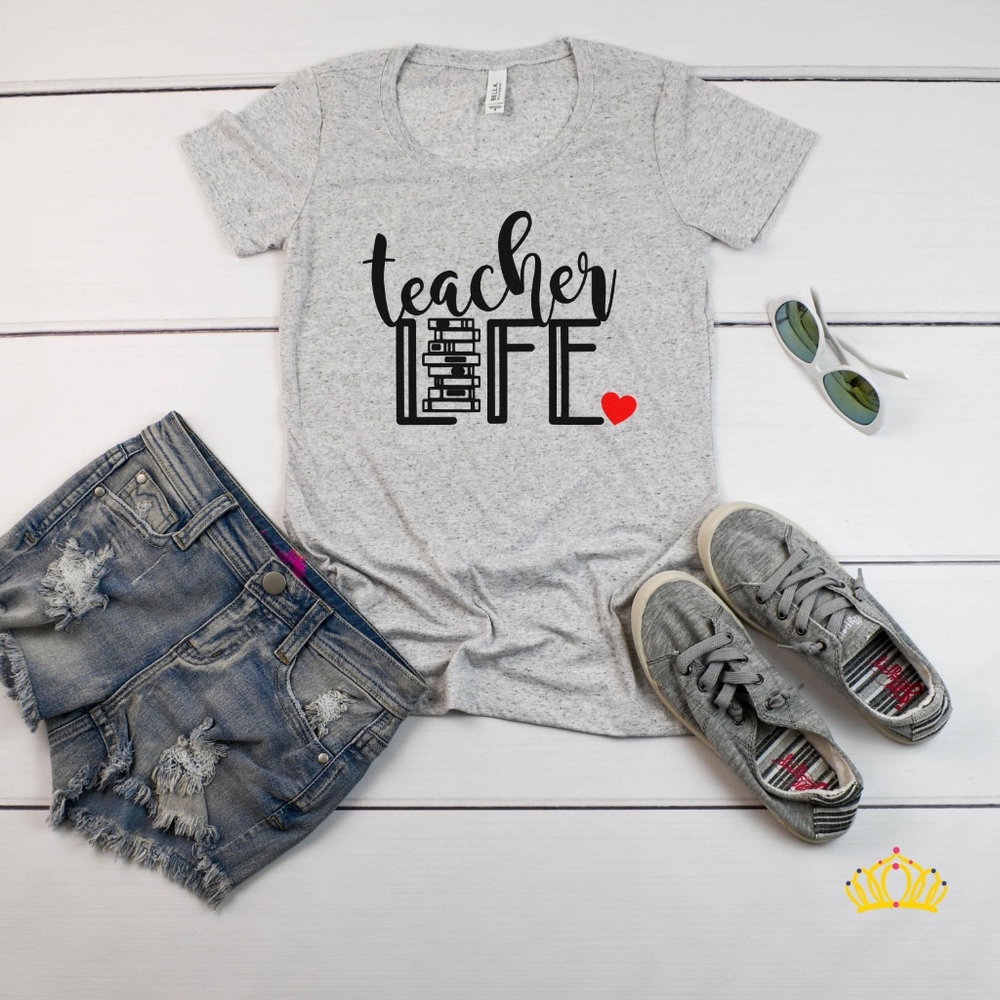 Teacher Life Educator Graphic Tee Shirt